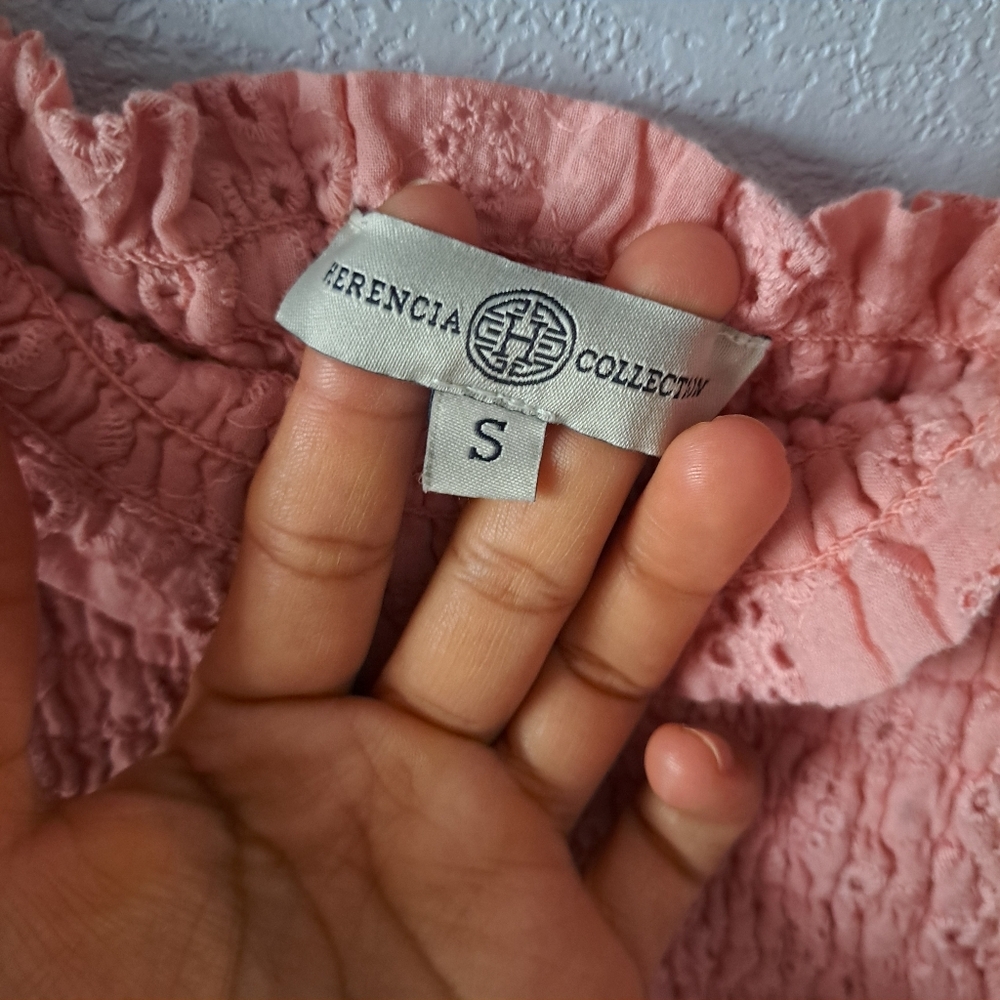 Herencia Collection Pink Bow Tie Top - Picture 4 of 5